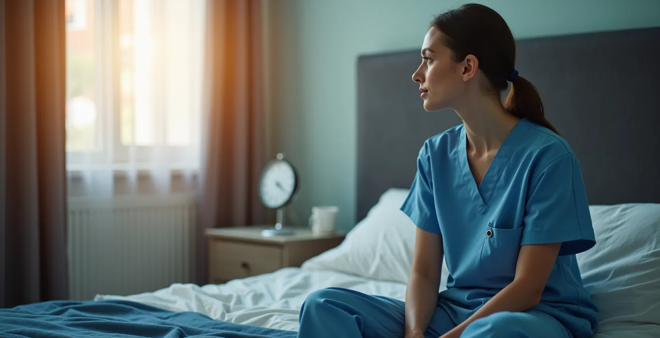 Visual representation of anchor sleep strategy for irregular schedules