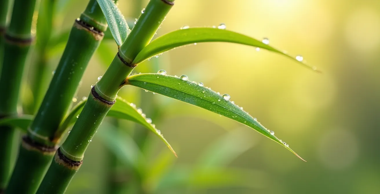 Artistic representation of balance between structure and spontaneity through natural elements