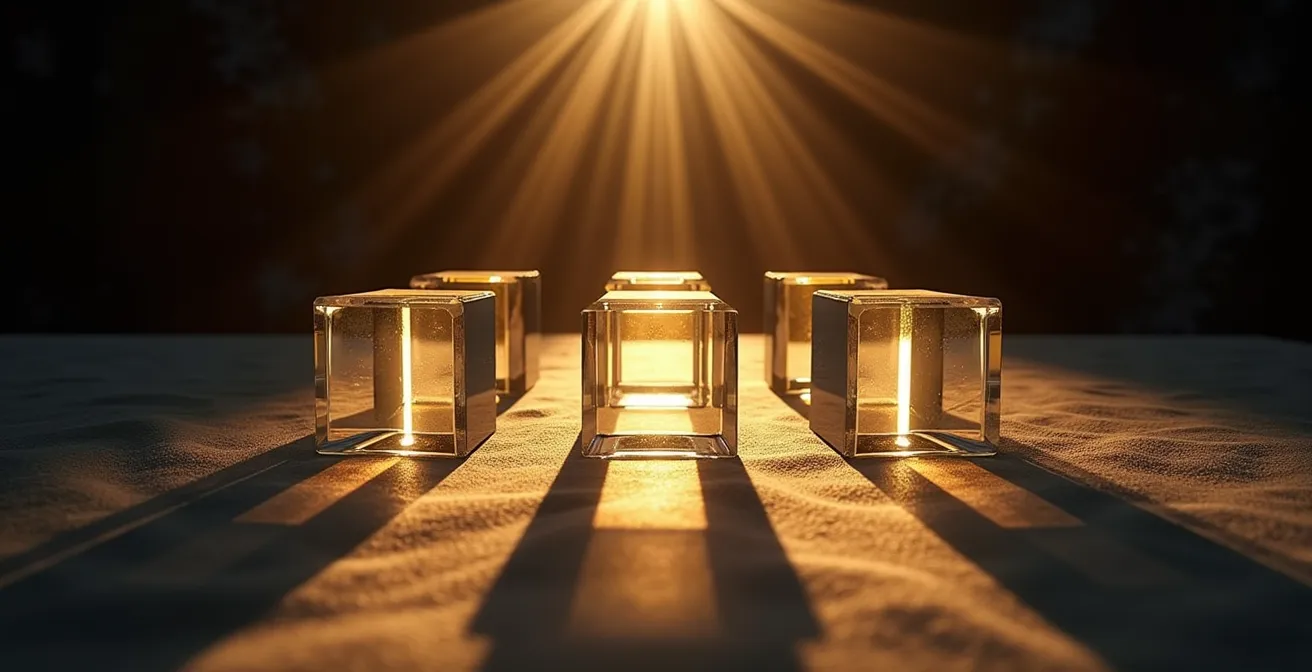 Abstract representation of decentralized network connections without traditional intermediaries