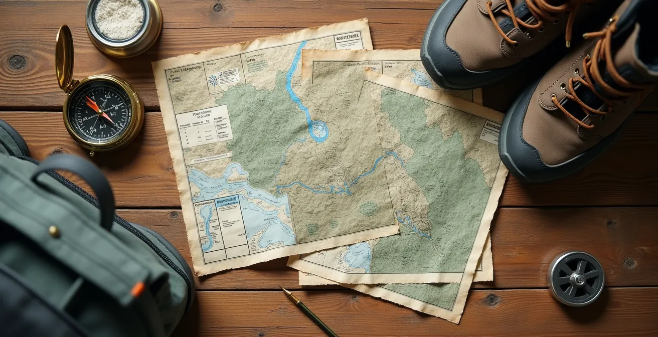 Visual weather planning chart for different trail conditions